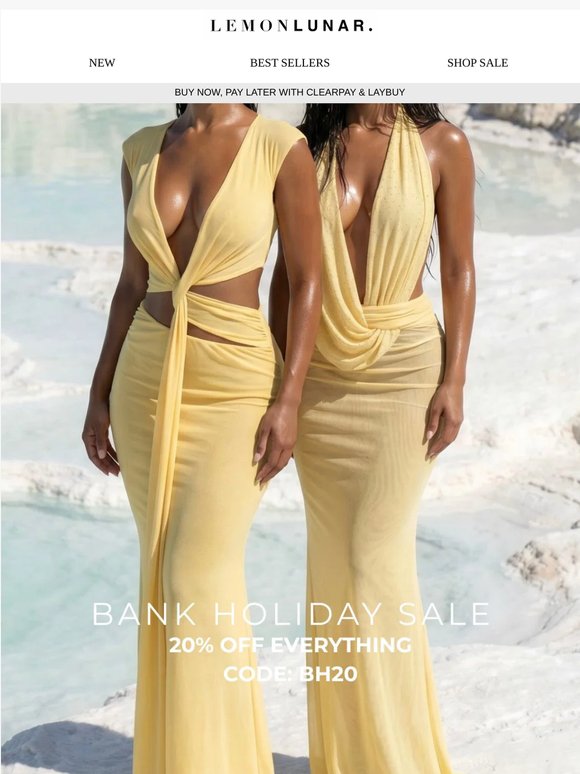 Bank Holiday Sale 💛