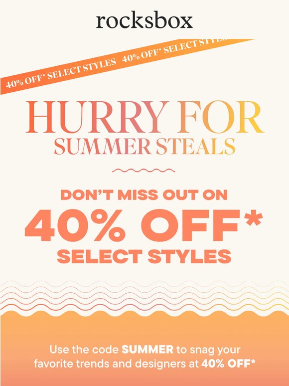 FINAL HOURS: 40% off is almost gone 👀