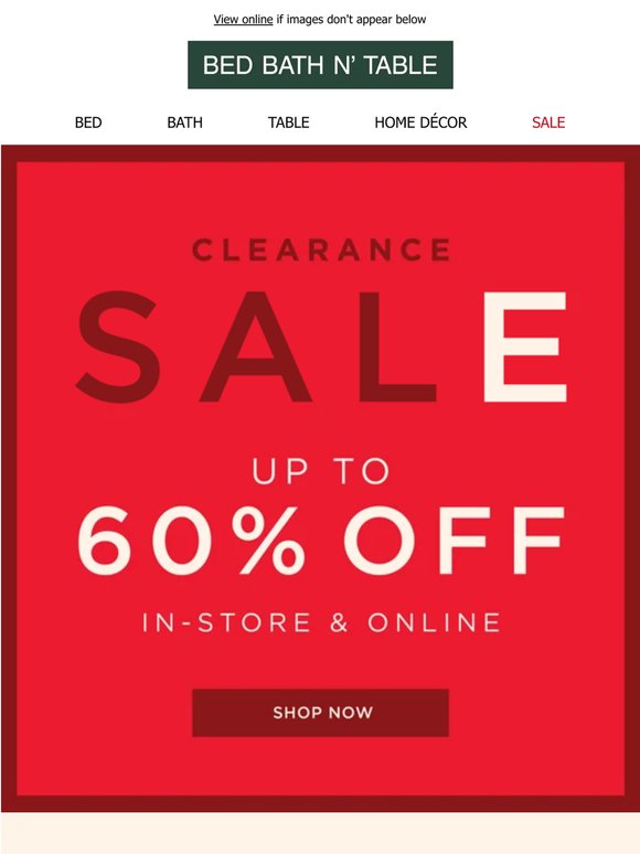 C-L-E-A-R-A-N-C-E   S-A-L-E  💃  Save Up To 60%