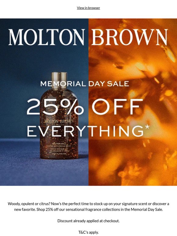 Your Signature Scent, Now 25% Off*