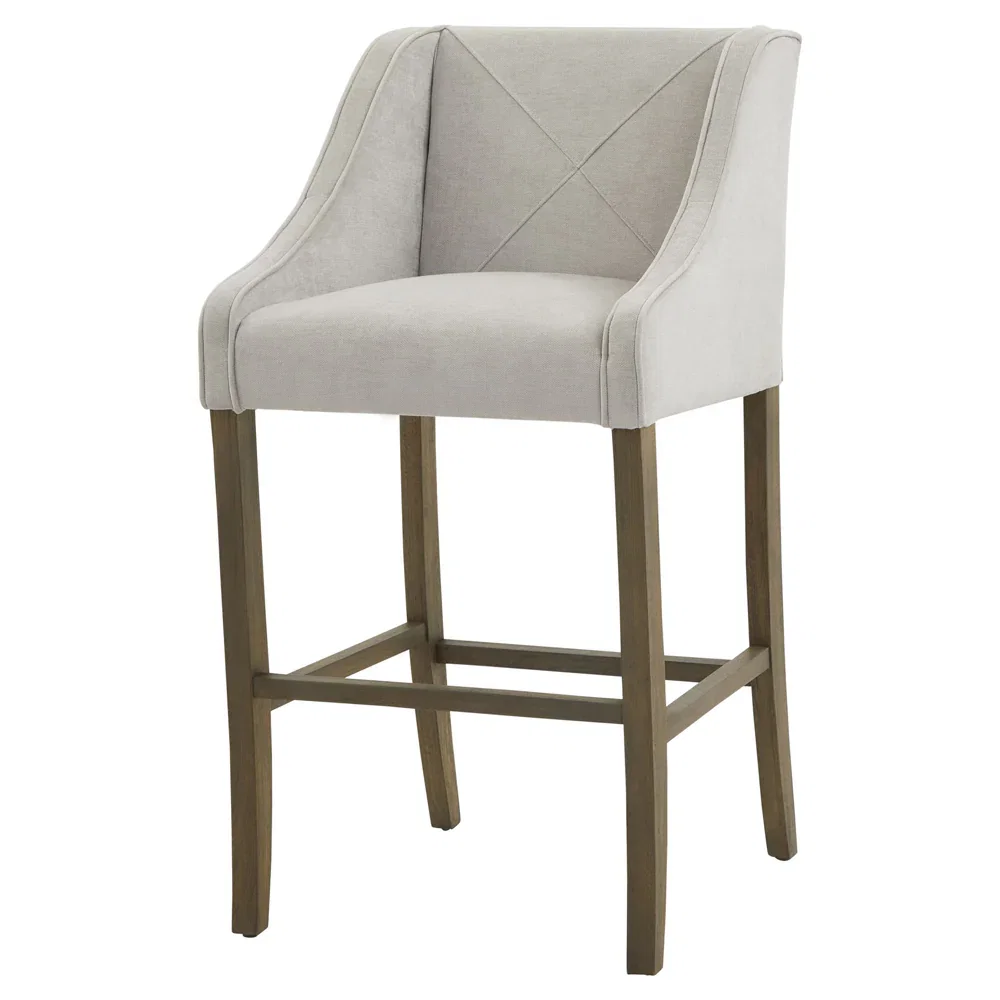 Image of Epsom Grey Barstool | Outlet