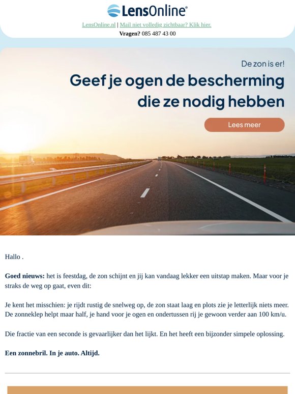Dit hoort altijd in je auto te liggen...🌞🕶️