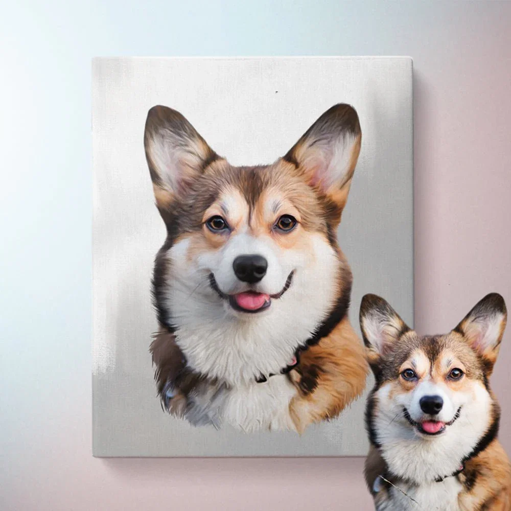 Image of Custom Oil Paint Pet Portrait