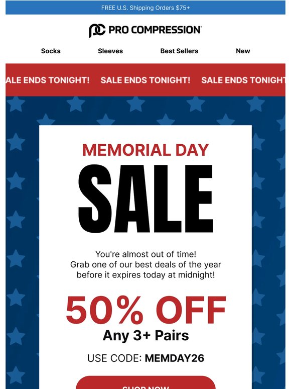 LAST CHANCE: 50% Off Memorial Day Sale ⌛️