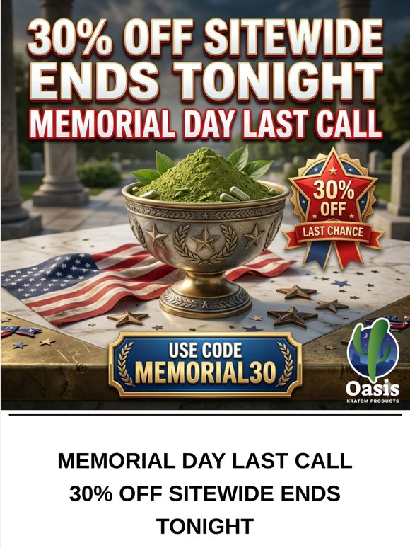 Happy Memorial Day From Oasis