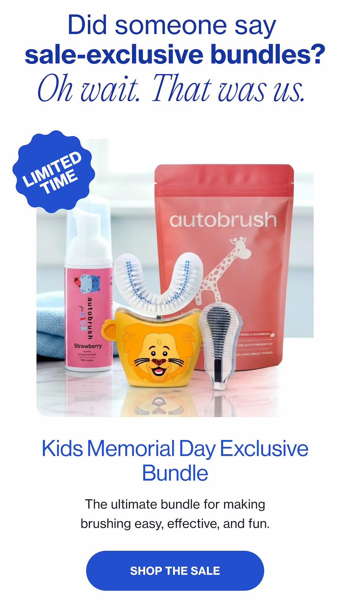 Stock up. Stay fresh. Get gifted.  First 200 carts only All orders $50+  Free oral probiotics ($30 value, LIMITED)  Any subscription free flossers ($10 value)  Any 2-pack subscription 2 free packs of flossers ($20 value) Orders $109+  Free brush head travel case ($15 value) Orders $119+ Free whitening strips ($30 value) Subscribe & save