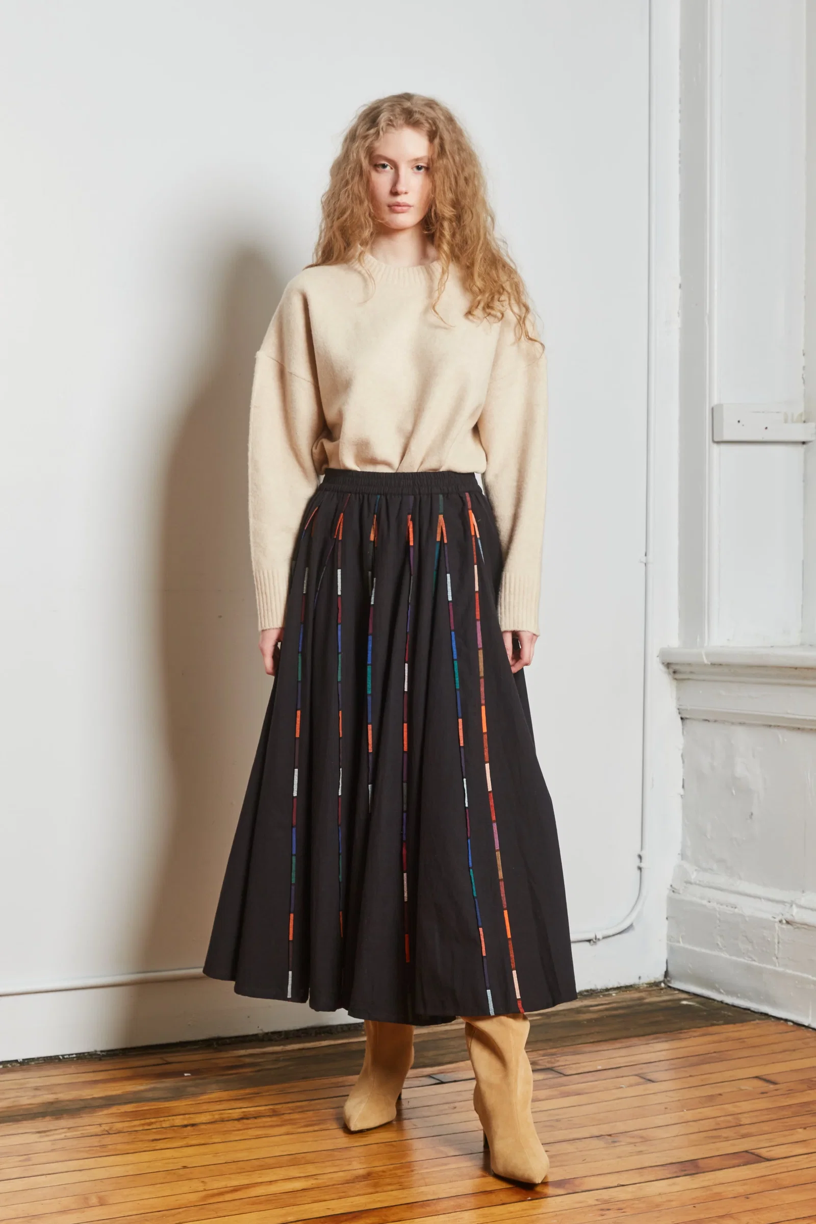 Image of KATE SKIRT | NOIR MULTI