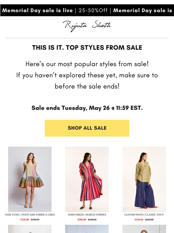What to shop before tomorrow  👀