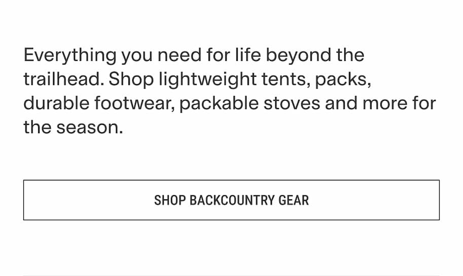Backcountry gear
