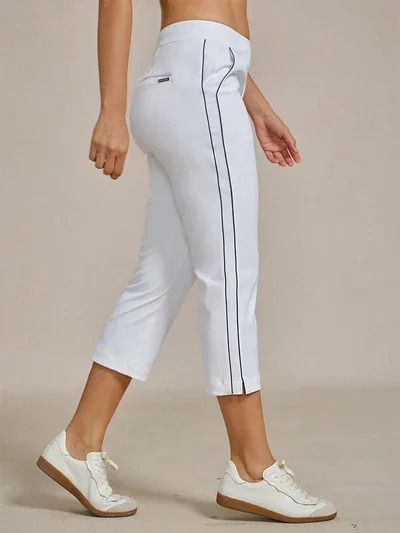 EAGLE 22 Inch Performance Stretch Trimmed Capri Pants