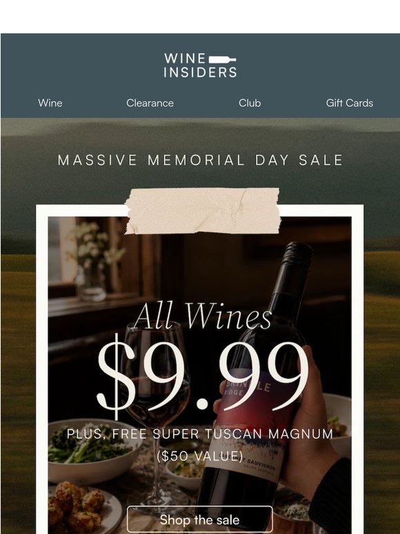 Memorial Day Wine Deals Inside