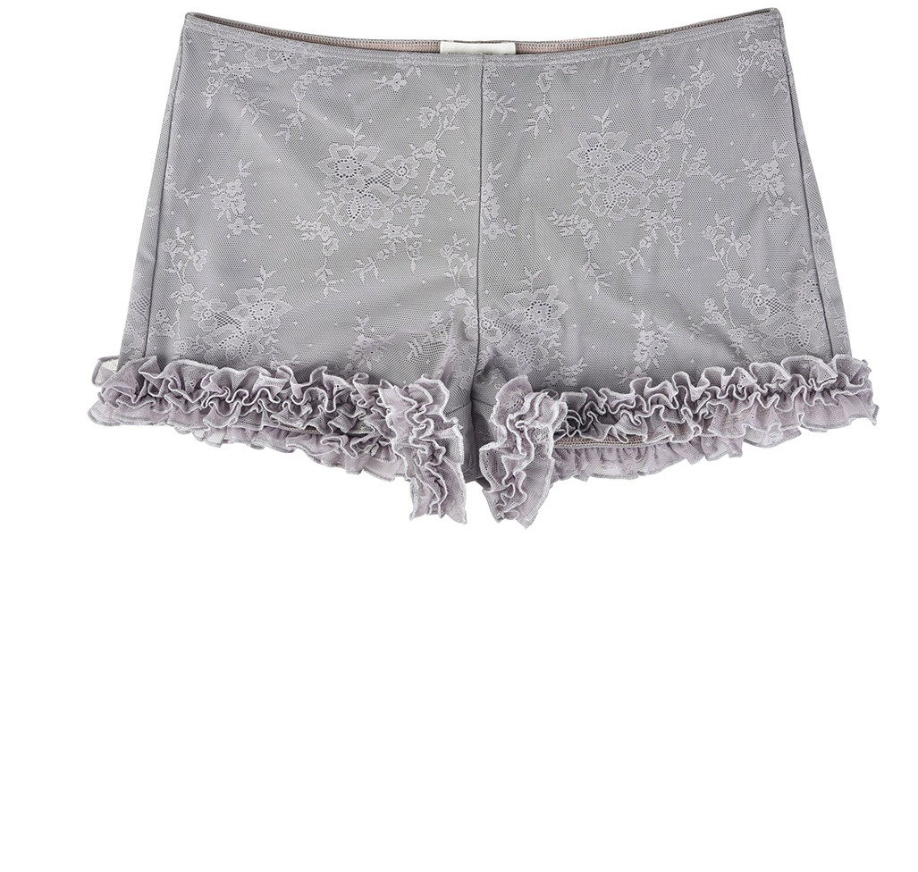 Ruffled Micro Shorts - Wisteria