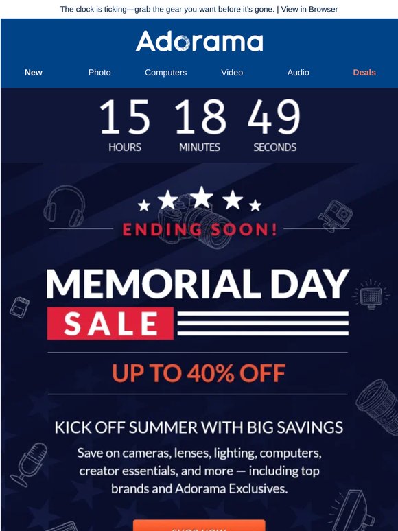 Hurry—Up to 40% OFF Ends in 48 Hours