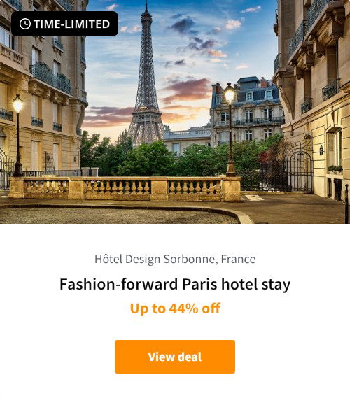 Fashion-forward Paris hotel stay