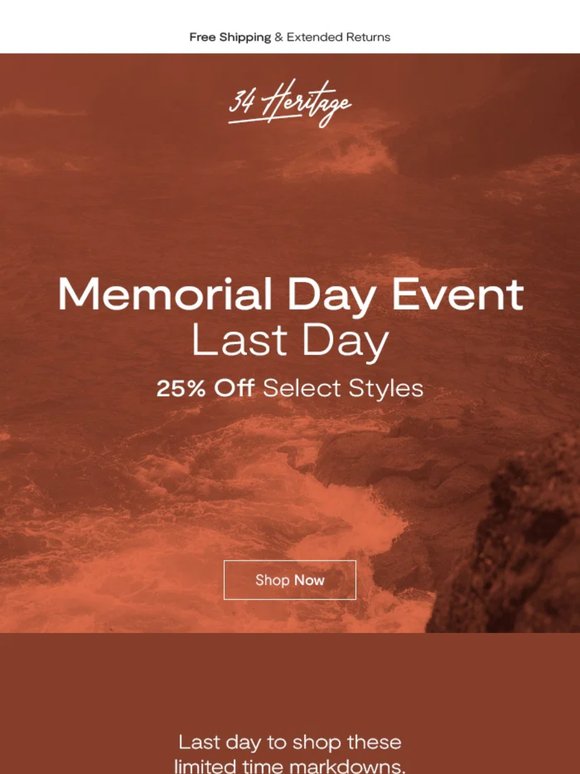 Final Hours: Memorial Day Event