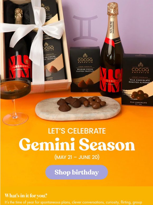 Gemini birthdays start here!