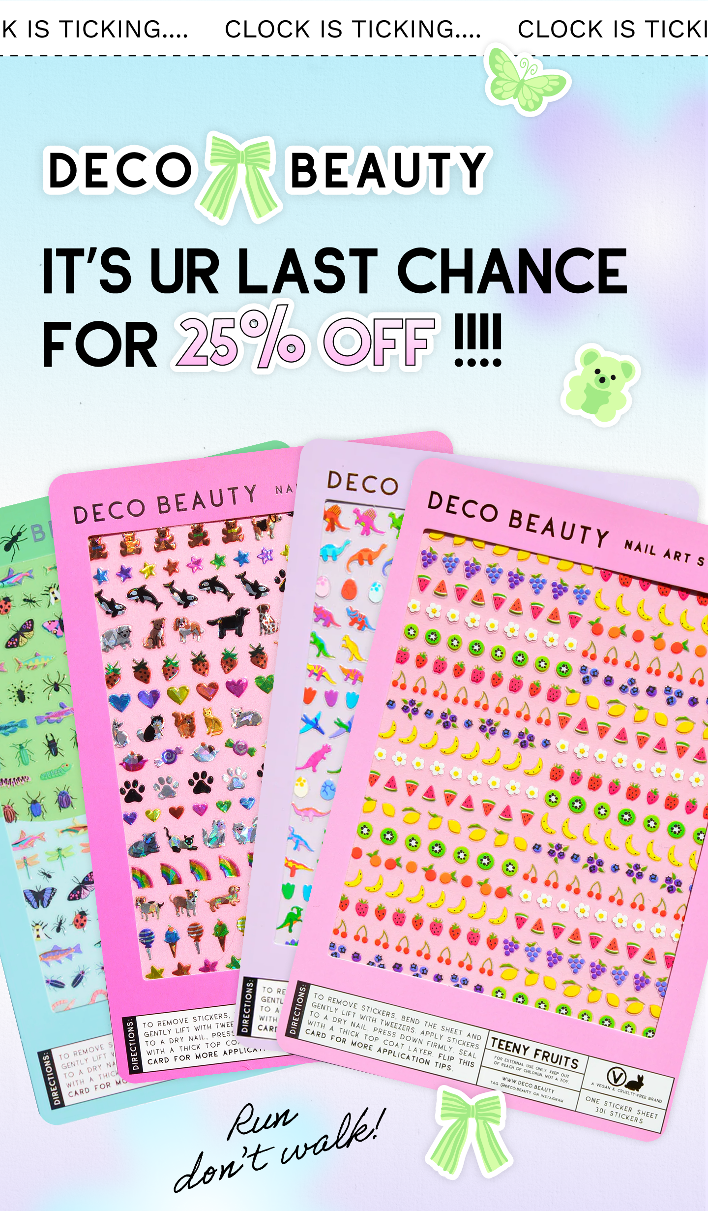 it's ur last chance for 25% off !!!!