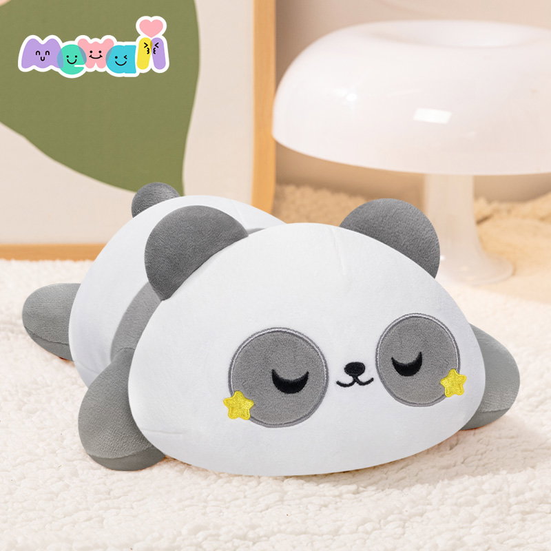 MeWaii® Sleepy Panda Cuddly Pillow Kawaii Plushies Soft Stuffed Toy for Relaxation