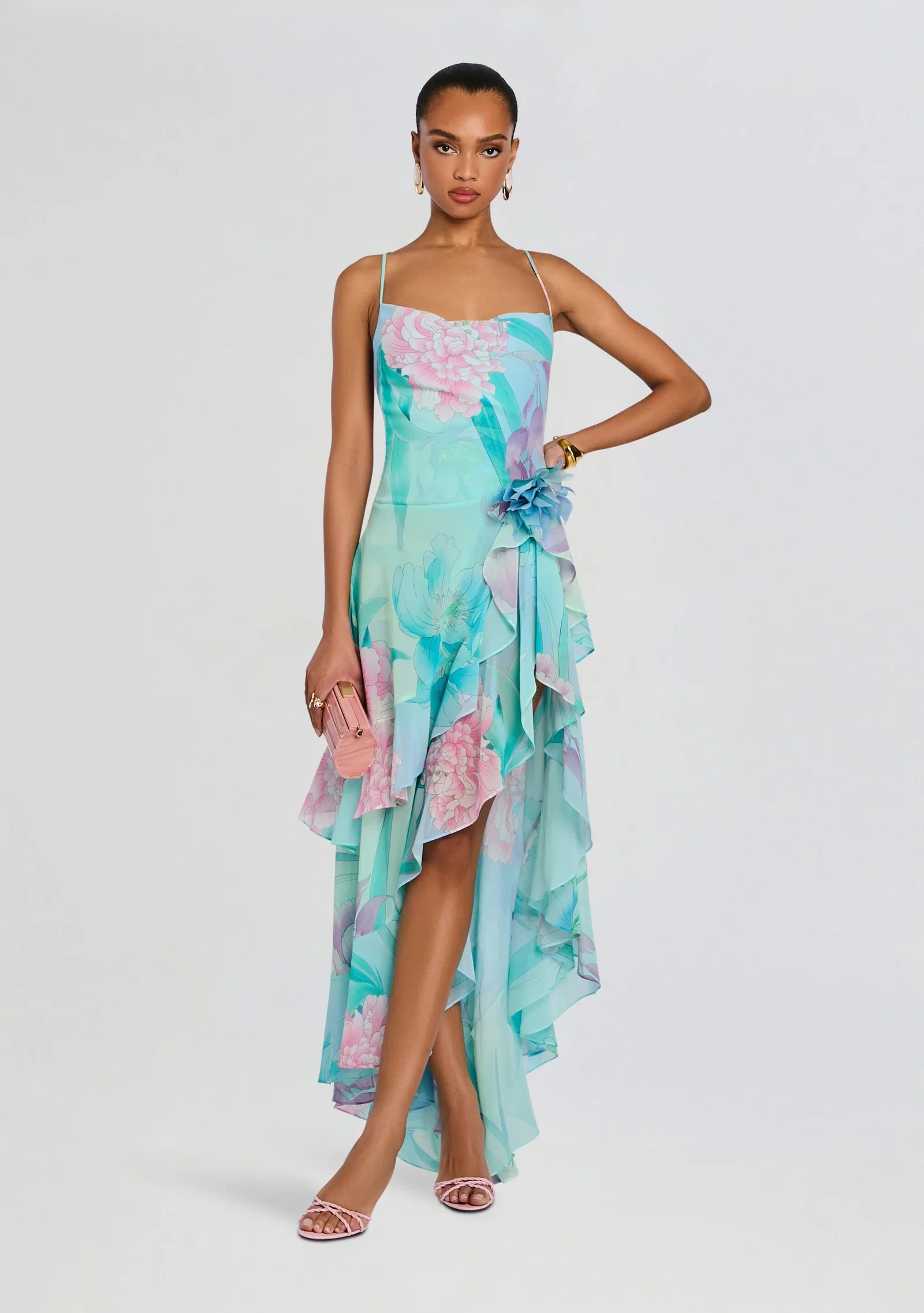 Image of Samara Silk Chiffon Dress