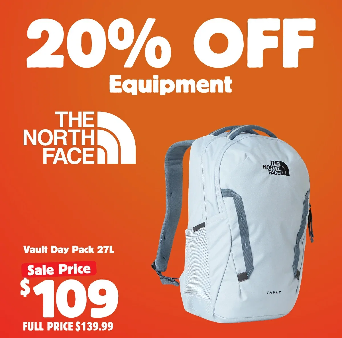 20% off Equipment The North Face