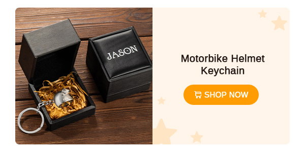 Motorbike Helmet Keychain