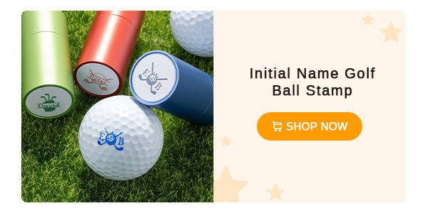 Initial Name Golf Ball Stamp