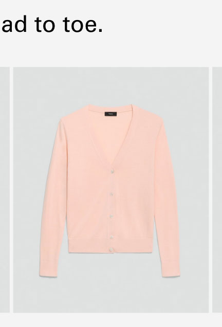 V-Neck Cardigan in Regal Wool