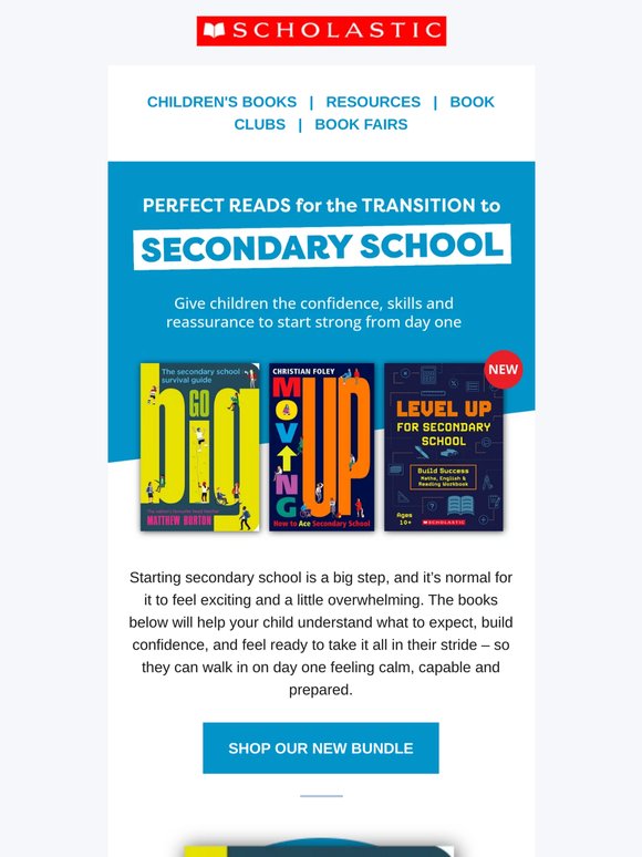 Perfect reads for starting secondary school 💛