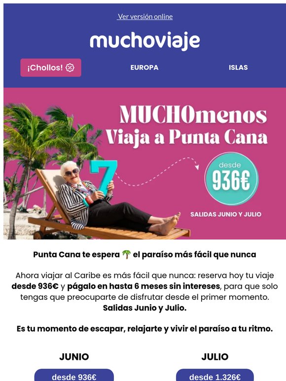 🏝️ Tu viaje a Punta Cana, en 6 meses y sin intereses