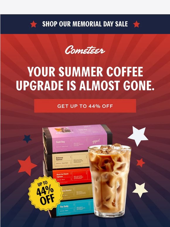 ENDS TONIGHT: Get up to 44% off your first order