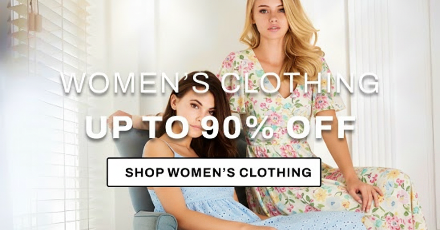 Women's clothing up to 90% off 
