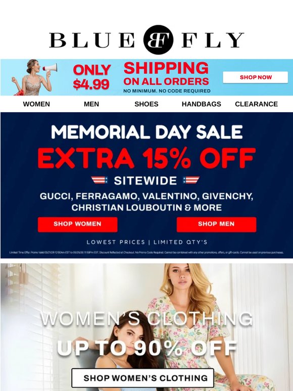 One Last Day: Extra 15% Off Everything ⌛