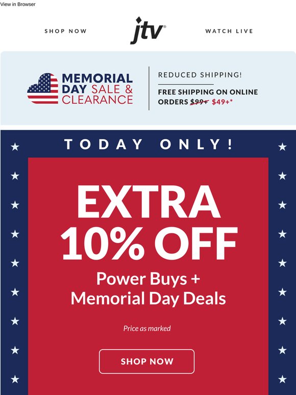 Celebrate this special 🎖️ day with so many savings