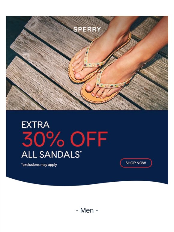 ALL Sandals: EXTRA 30% Off