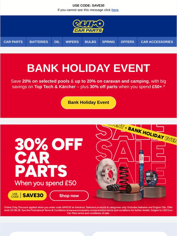 ⌛ Bank Holiday Event Ends Soon! | HUGE Savings Inside…