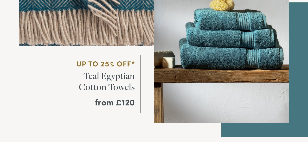 Teal Egyptian Cotton Towels