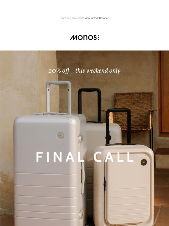 ENDS TONIGHT – 20% off