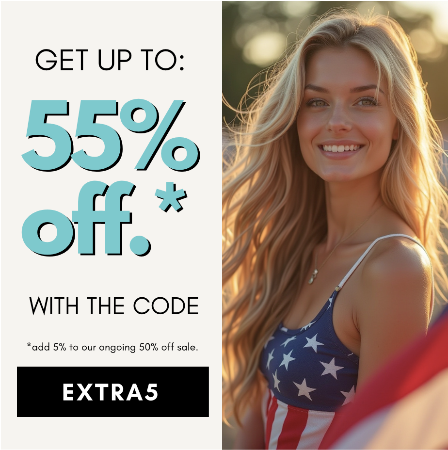 get up to 55% off with the code extra5