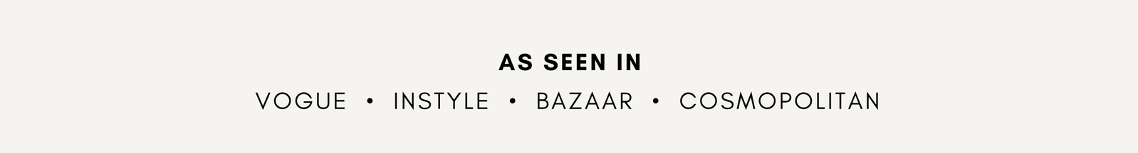 AS SEEN IN