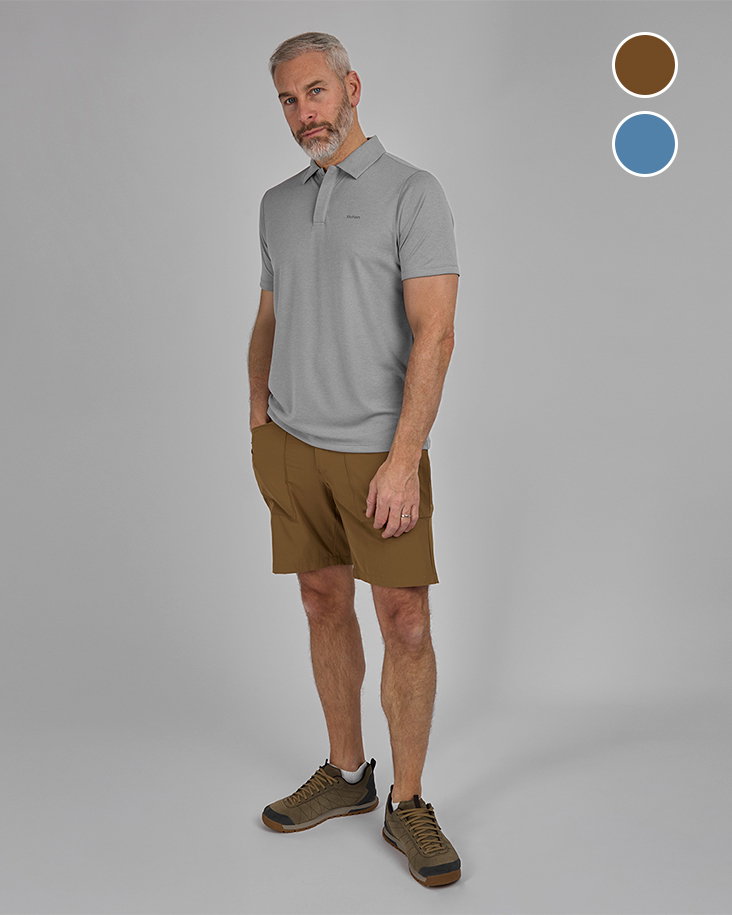 Stretch bag shorts cedar brown 