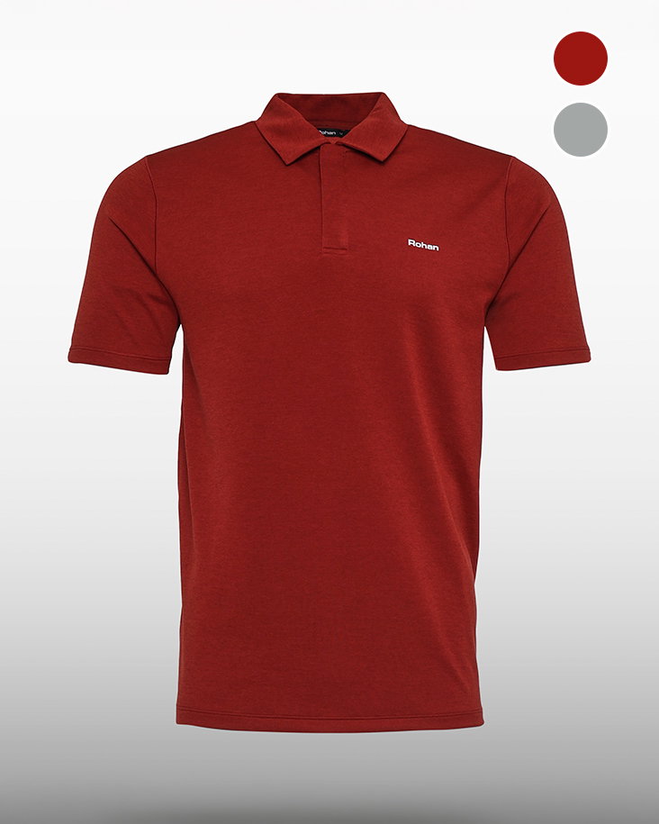 Men's dale short sleeve polo auburn red marl