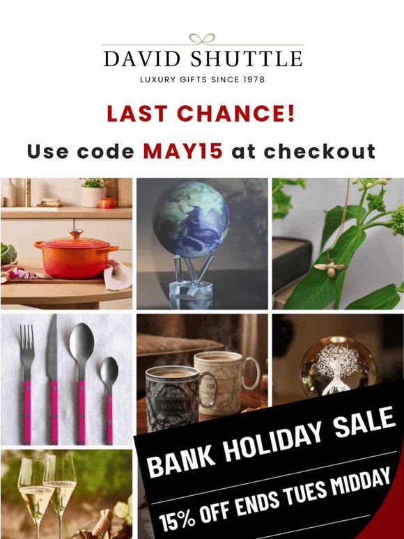 Sale Ends TOMORROW! ⏰ – 15% Off✨