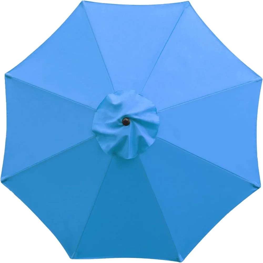 9 Foot Patio Umbrella Replacement Canopy Cover for 8 Rib Outdoor Market Umbrellas