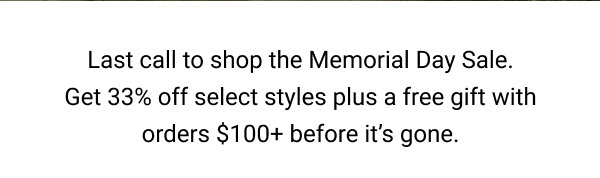 MEMORIAL DAY SALE