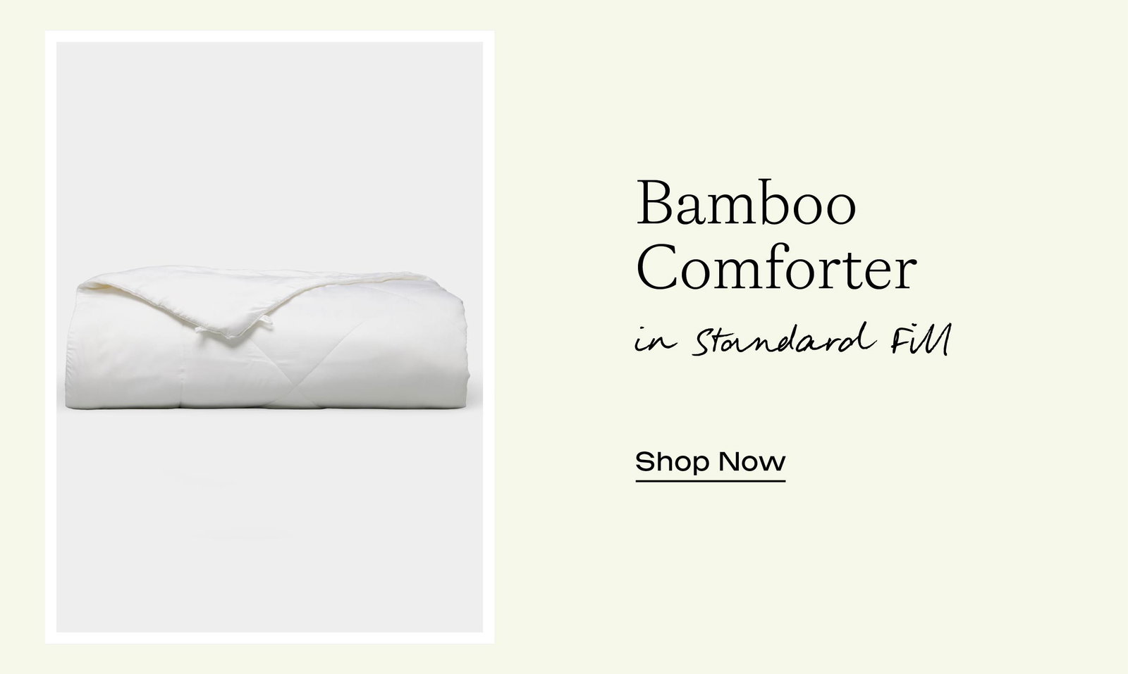Bamboo Comforter in Standard Fill - Shop Now