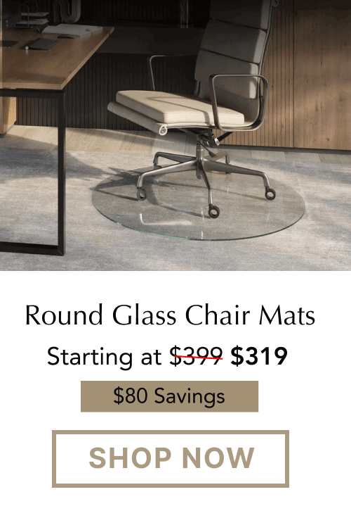 Shop Round Glass Chair Mats