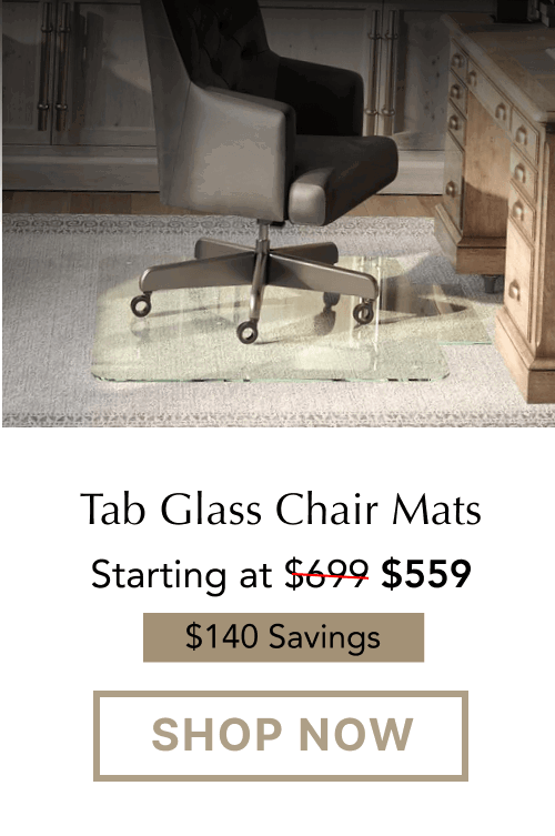 Shop Tab Glass Chair Mats