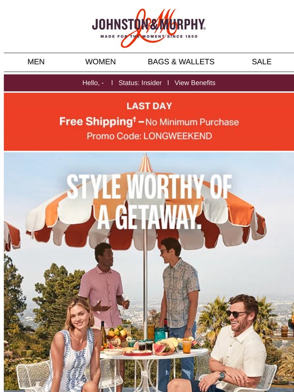 Last Splash: Free Shipping Ends Tonight