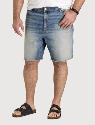 Distressed Denim Shorts