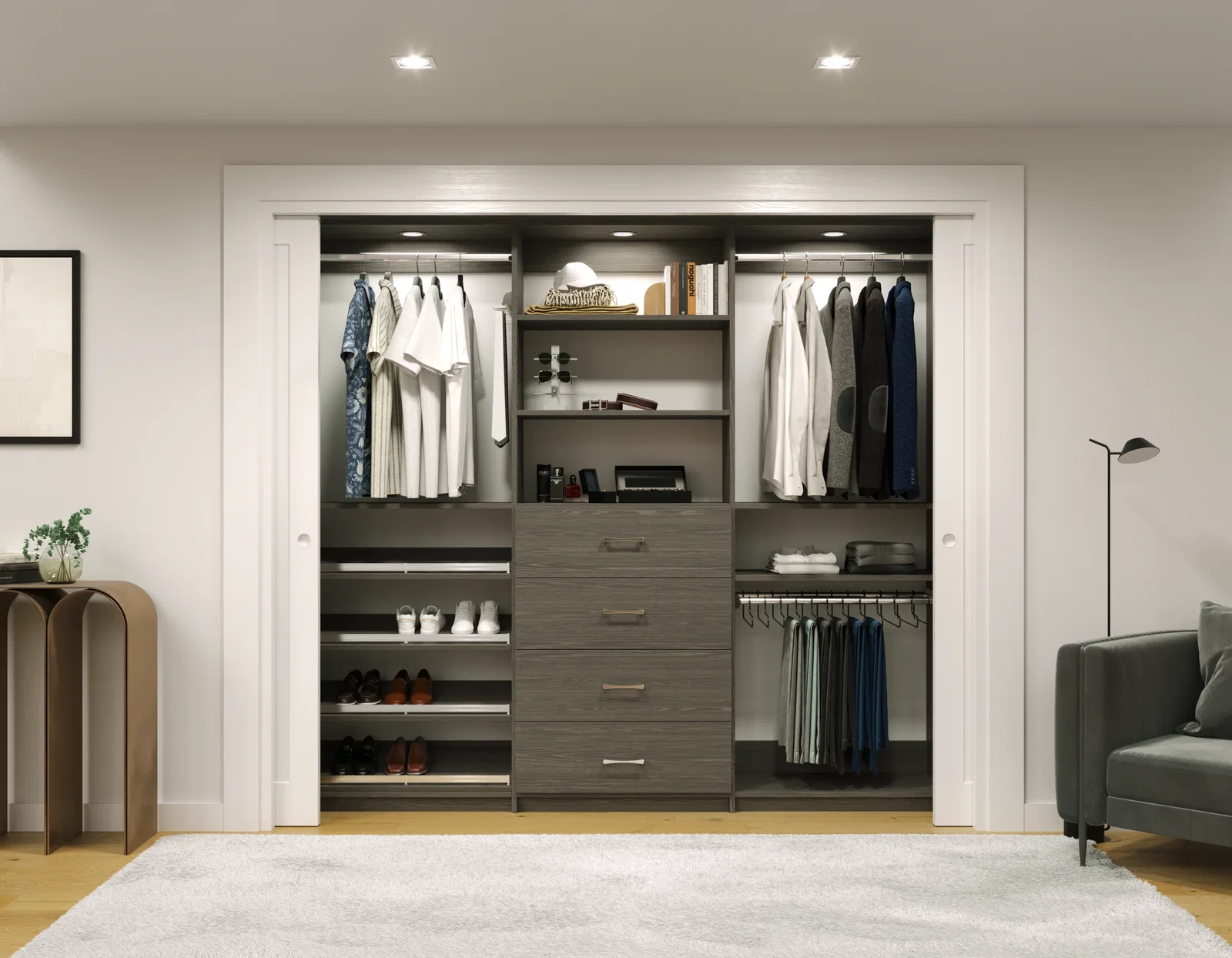 reach in closet